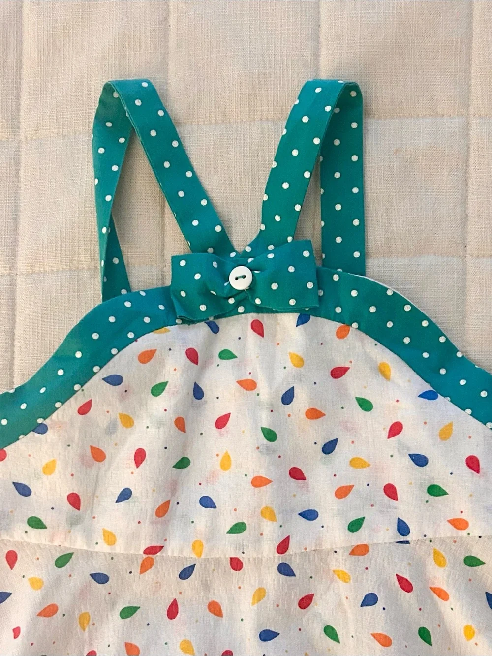 Vintage Cotton Girls Summer Dress